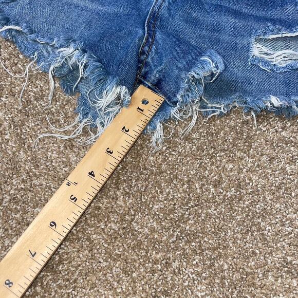 Blank NYC The Barrow Jean shorts denim cut off SZ 28" Vintage High rise short - Picture 5 of 9